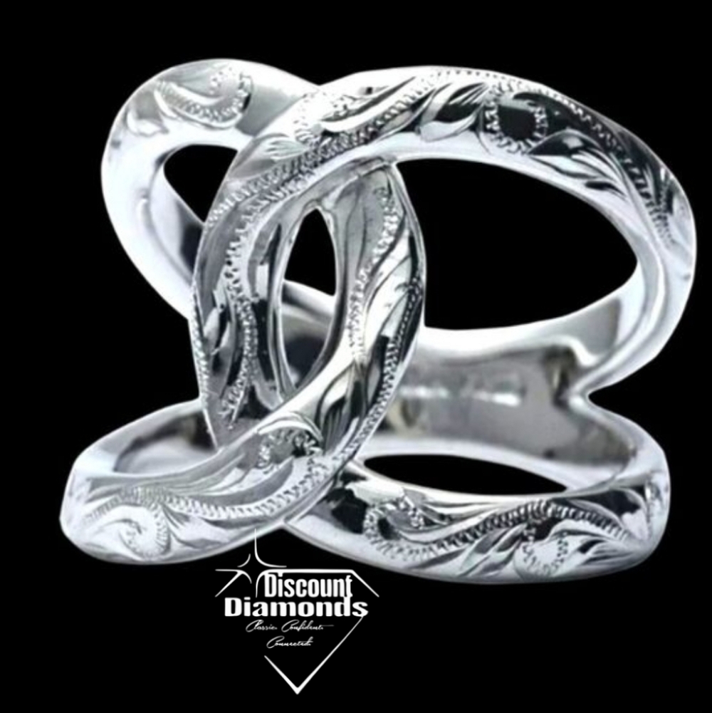 Silver Cocktail Ring on 925 Sterling Silver